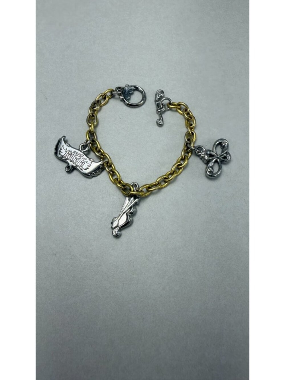 Charm Bracelet Fashion Jewelry Nerf Rebelle Charms Wings Arrow Gold Silver Tone